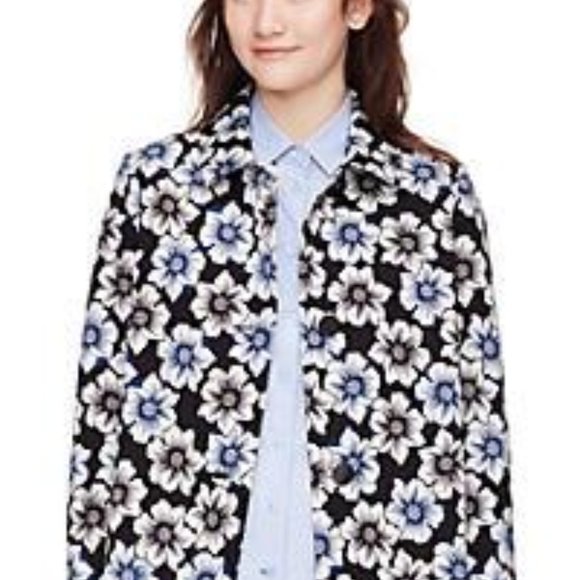 Kate Spade New York Hollyhock Floral Coat - Picture 2 of 6